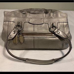Coach Penelope Silver Carryall Purse
